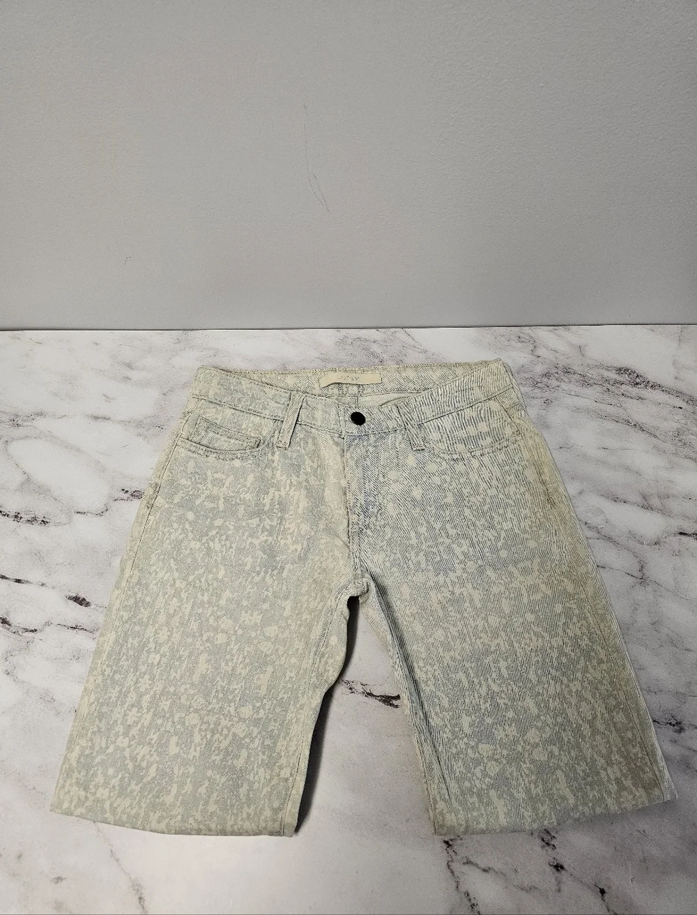 Joe's Jeans The High Water Ankle Mid Rise Blue White‎ Jeans 25W NWT